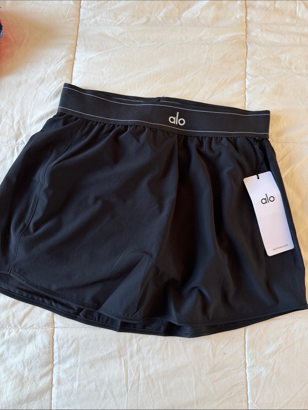 ALO Yoga Black Athletic Skort with Branded Waistband BNWT